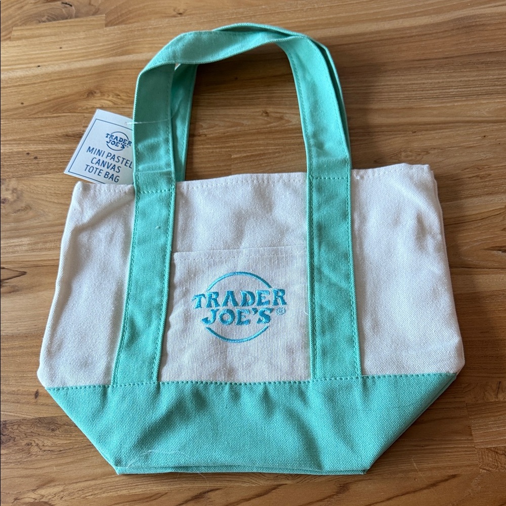 Mint Canvas Tote Bag